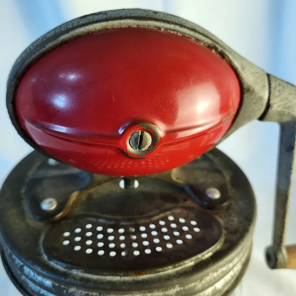 Dazey Red Football Butter Churn Original 4qt No 4 Made in St. Louis Mo USA